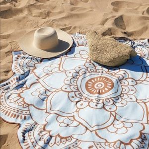 ViX Blue Lotus beach towel